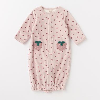 【抗菌防臭】いちご肌着つき2WAYオール