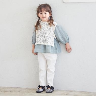 ポケットフリルストレッチパンツ