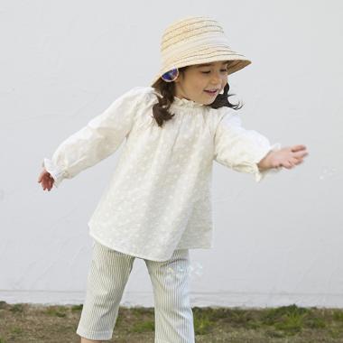 衿フリルブラウス