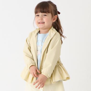 【撥水加工】ペプラムウィンブレ