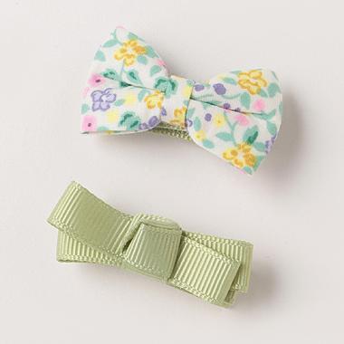 2Pリボンヘアクリップ