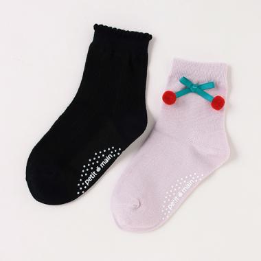 アソートワンポイント2Pアンクルソックス