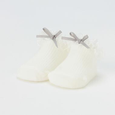 オーガンジーフリルカップソックス