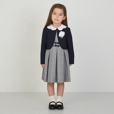 チェックOP+スカラ衿JKセット