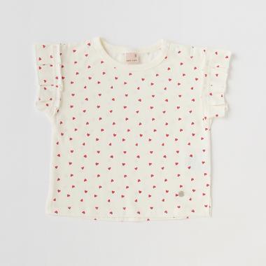 【接触冷感/リンク】フリル袖T