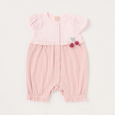 フルーツモチーフつきカバーオール