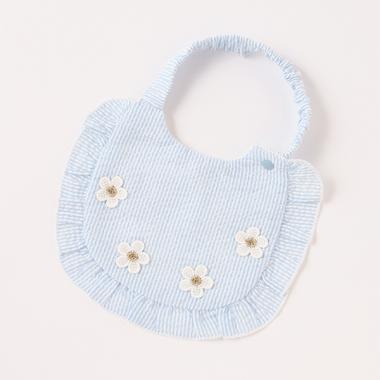 お花モチーフつきスタイ