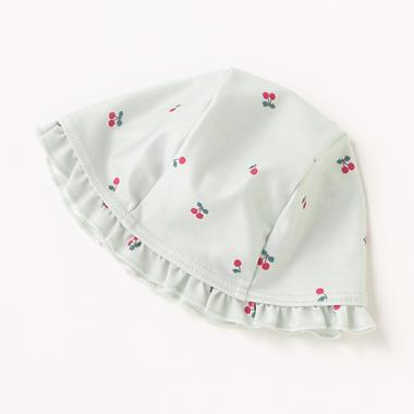 総柄フリルスイムキャップ【SWIM】