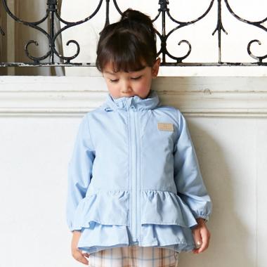 【リンク】【撥水加工】フリルウィンブレ(キッズサイズ)
