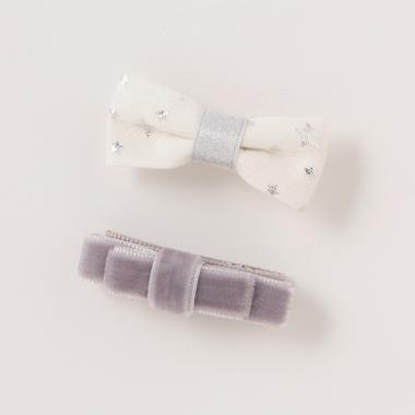 リボンヘアクリップセット