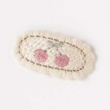 チェリーニットヘアクリップ