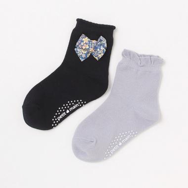 リボン/フリルソックス2P
