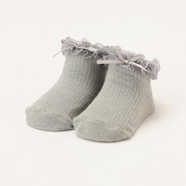 オーガンジーフリルカップソックス