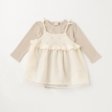 チュール切替OPロンパースセット