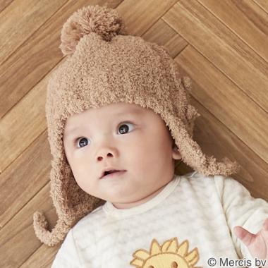 マシュマロポンポンニット帽