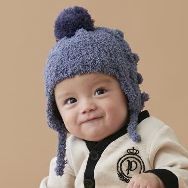 マシュマロポンポンニット帽