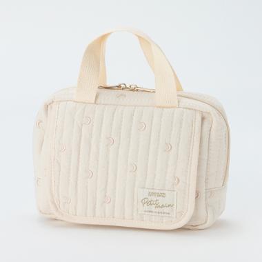 【抗菌防臭】総柄刺しゅうマルチポーチ