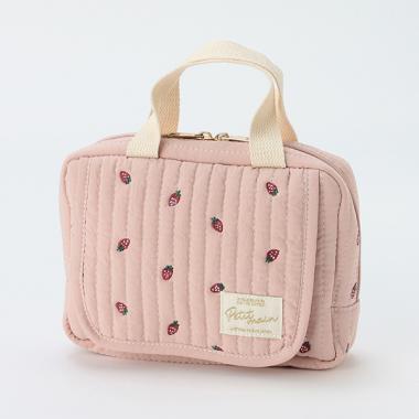 【抗菌防臭】総柄刺しゅうマルチポーチ