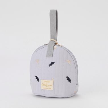 【保冷】総柄刺しゅうマルチポーチ