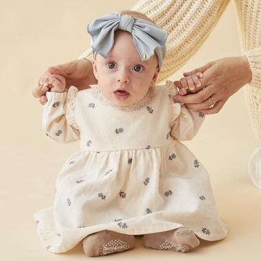 【リンク】花刺しゅうワンピロンパース(ベビーサイズ)