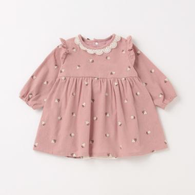 【リンク】花刺しゅうワンピロンパース(ベビーサイズ)