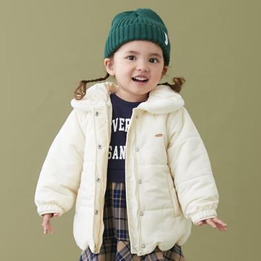 【リンク】スカラップ中綿ジャケット(キッズサイズ)