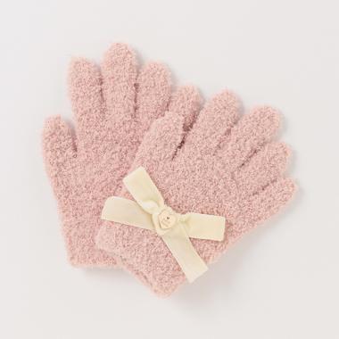 ベロアリボンマシュマロ手袋