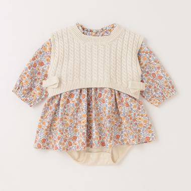 【リンク】ベストつきワンピセット(ベビーサイズ)