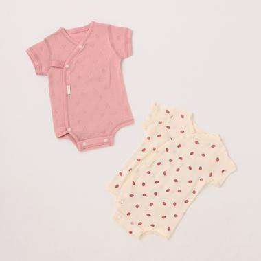 【オーガニック】前開きボディースーツ