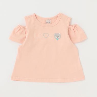 【リンク/接触冷感】ハート猫Tシャツ