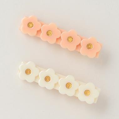 お花ヘアクリップ2P