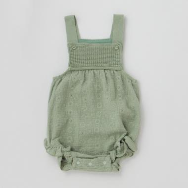 ニット切替サロペット