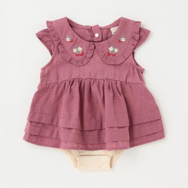 【リンク】イチゴ刺しゅうロンパース(ベビーサイズ)