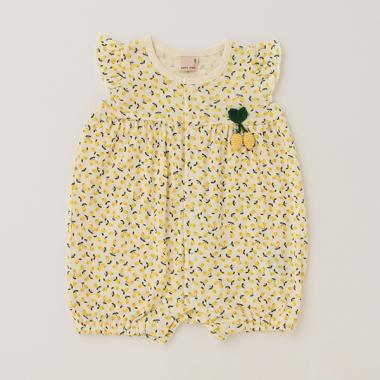 【オーガニック】フルーツ柄カバーオール
