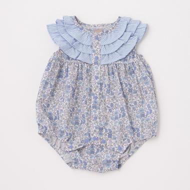 花柄ロンパース