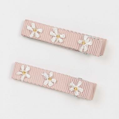 プチフラワーヘアクリップ