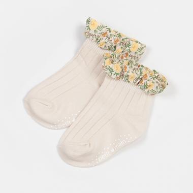 花柄フリルソックス