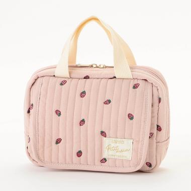 総柄刺しゅうマルチポーチ