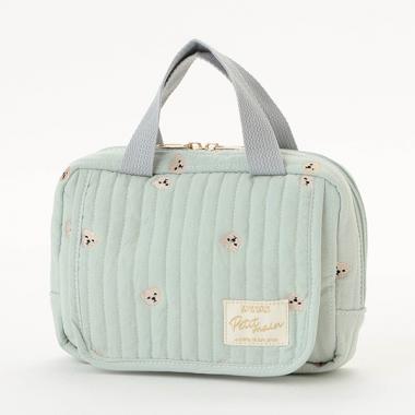 総柄刺しゅうマルチポーチ