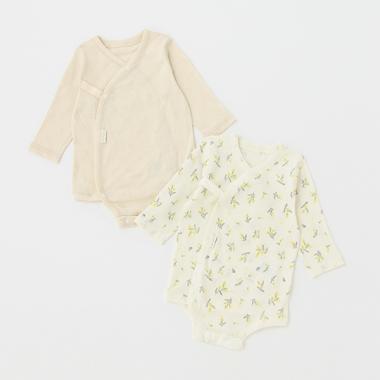 【オーガニック】前あきボディースーツ