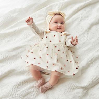 【リンク】チェリー刺しゅうワンピースセット(ベビーサイズ)