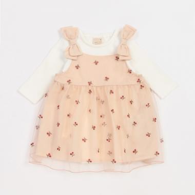【リンク】チェリー刺しゅうワンピースセット(ベビーサイズ)