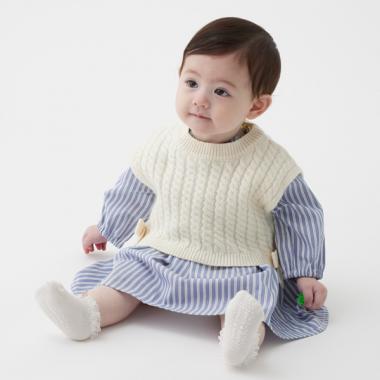 ニットベストつきワンピースセット