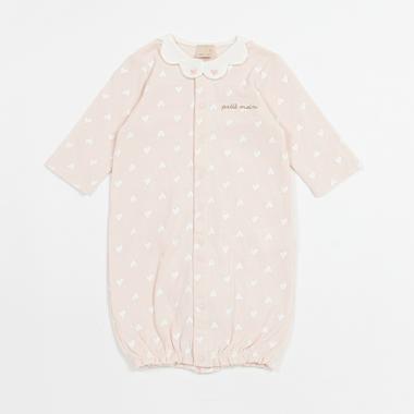 【弱酸性】ハート柄2WAYオール