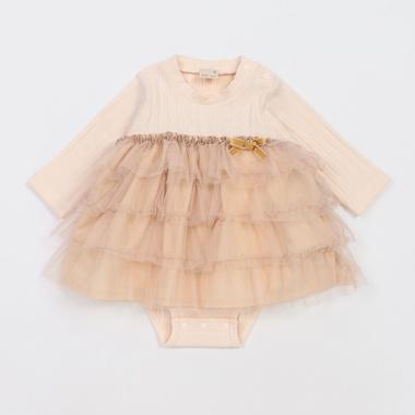 チュールティアードロンパース