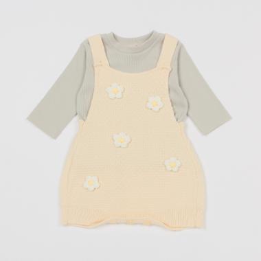 【リンク】お花モチーフつきサロペット(ベビーサイズ)
