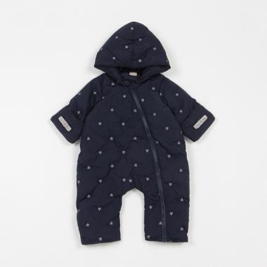 ハート刺しゅうキルトジャンプスーツ