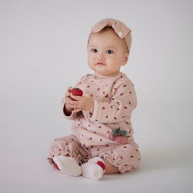 【抗菌防臭】イチゴポシェ2WAYオール