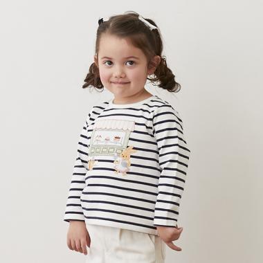 アソート刺しゅう長袖T