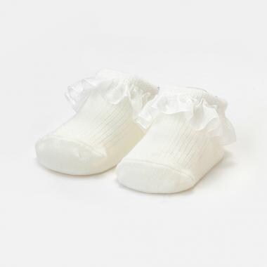 オーガンジーフリルカップソックス